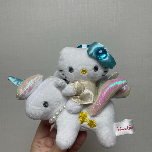 헬로키티 유니콘 페가수스 인형 키링
