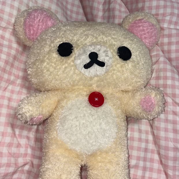 코리락쿠마 고전 빈티지 부들 부들 인형 