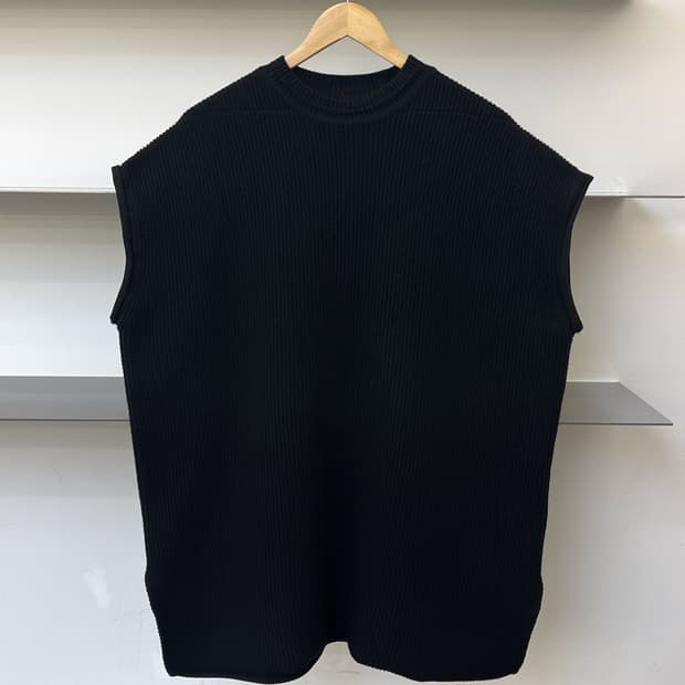 릭오웬스 17SS 캐시미어 리브드 니트 베스트