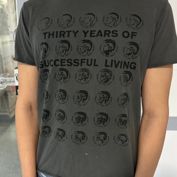 디젤 빈티지 프린팅 티셔츠 s