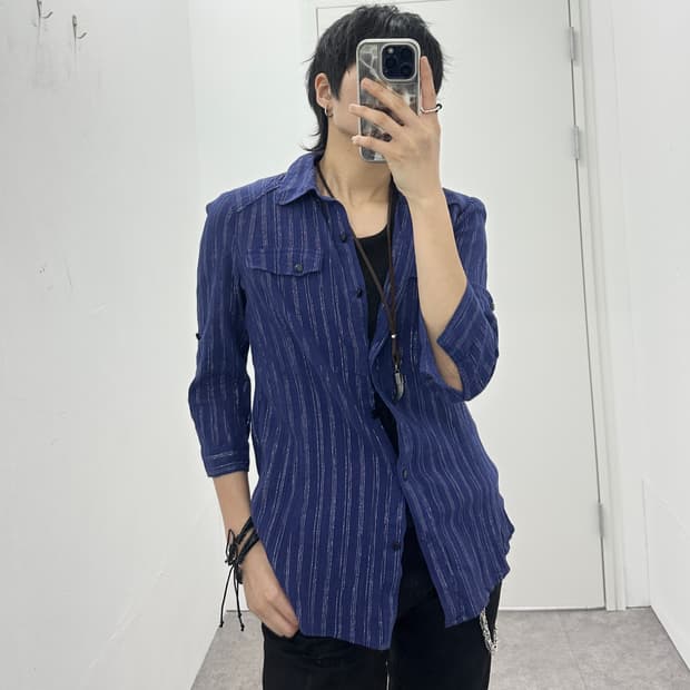 ANTHEM STYLE vintage stripe gloss shirts