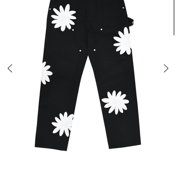 더뮤지엄비지터 페인티드 플라워 팬츠