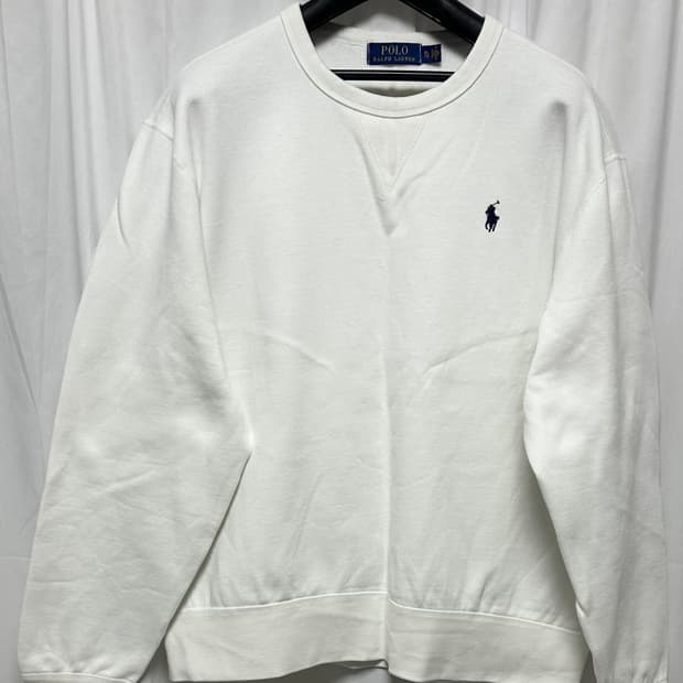 no.105 폴로랄프로렌 기모화이트 맨투맨 새제품 