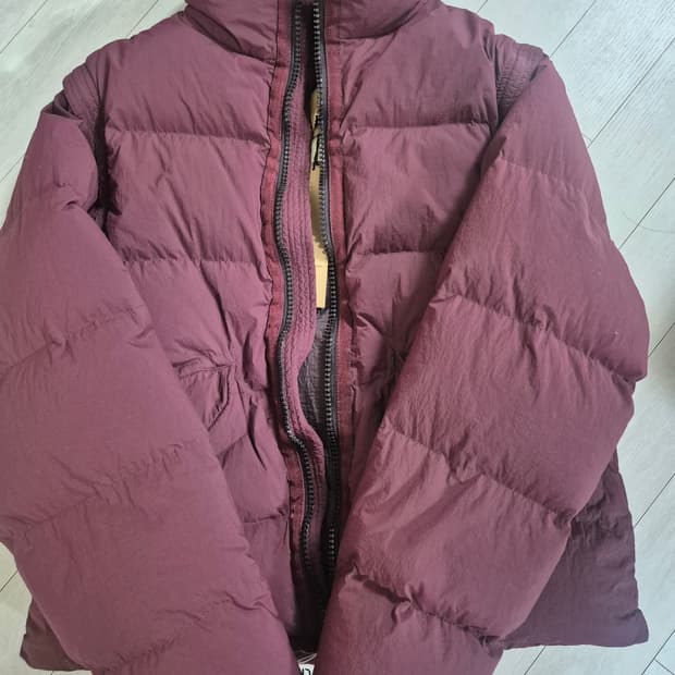 텐씨 오스트랄 다운 베스트 자켓 버건디 52사이즈