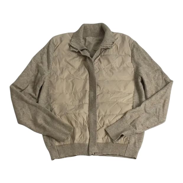 빈티지 니트 패딩자켓