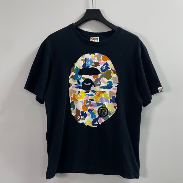 베이프 카모 사루 라운드 반팔티  (on.693)  