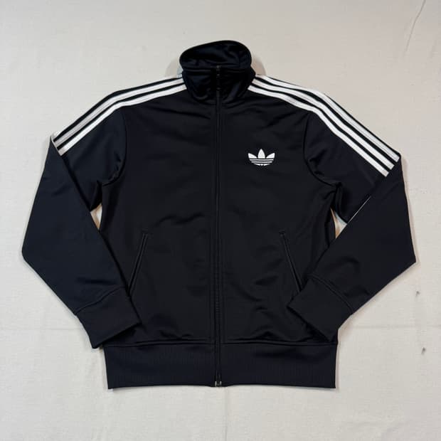 95) 아디다스 파이어버드 삼선 져지 트랙탑 집업 블랙 W32