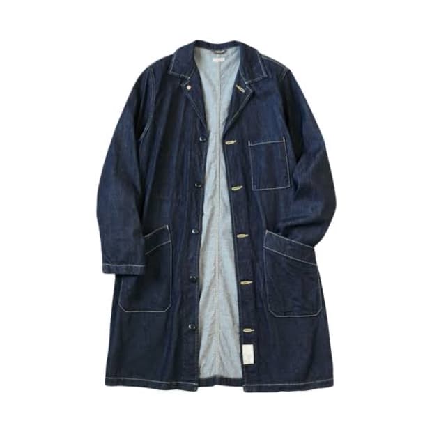 [4,XL] 캐피탈 8온즈 데님 샵 코트