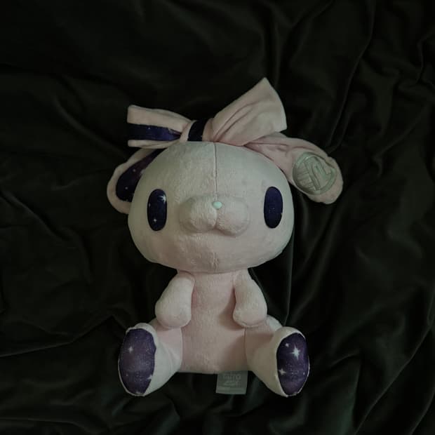 글루미베어 범용토끼 우주 토끼 핑크 양산형 고전 인형