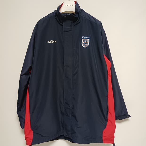 [XL~2XL] 00s 빈티지 엄브로 잉글랜드 국대 웜업 바람막이 자켓