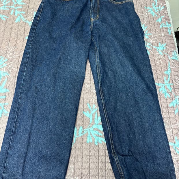 디스이즈네버댓 릴렉스드 진 데님팬츠 원워시 컬러 m