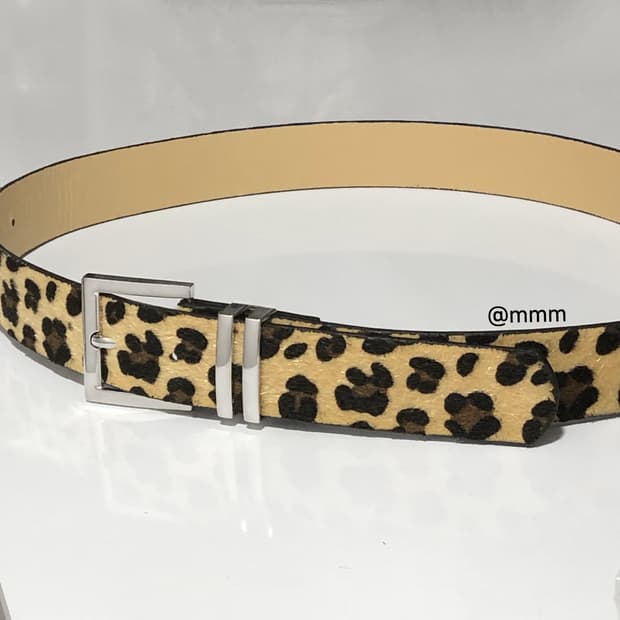 [Unisex]팬서 레오파드 호피 송치 벨트🐆
