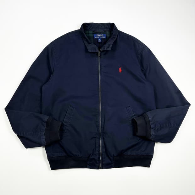 (색바램존재) 폴로 랄프로렌 클래식 바라쿠다 스윙톱 블루종 S