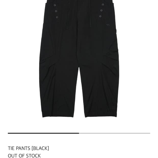[2] TIE PANTS [BLACK]