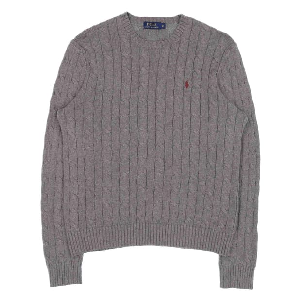 [M] 신형 폴로 랄프로렌 코튼 케이블 맨투맨 니트 N6885