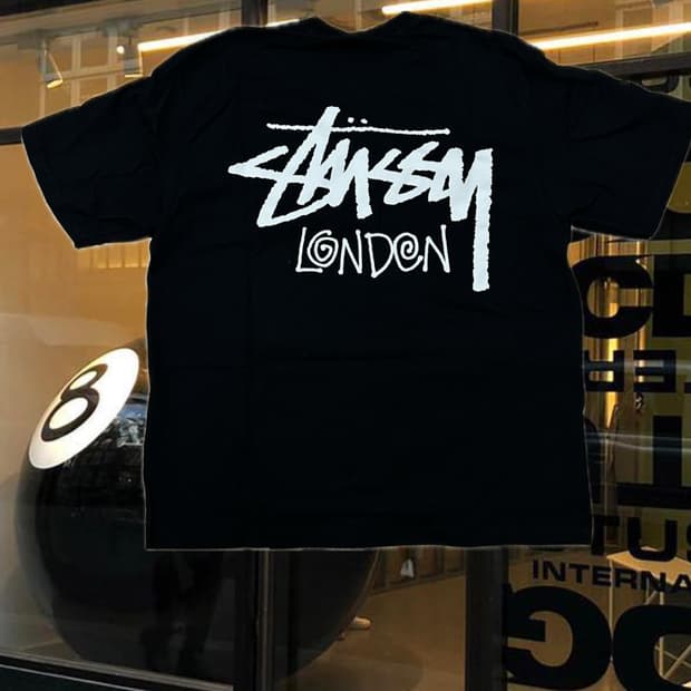 스투시 런던 로고 티셔츠 L사이즈