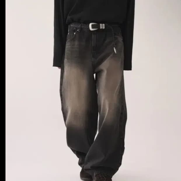 컬러리스 워싱 팬츠