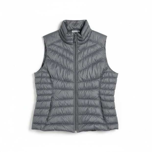 Athleta 경량 패딩 조끼 그레이 여성용 XL