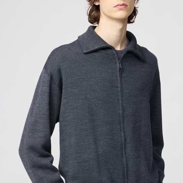 유니클로 더블페이스집업재킷 L 새상품