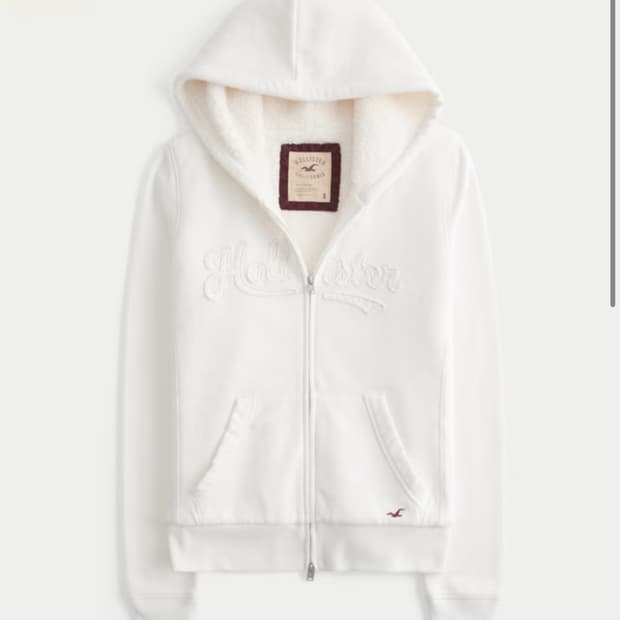 홀리스터 투웨이 지퍼 기모 후드집업 xs사이즈