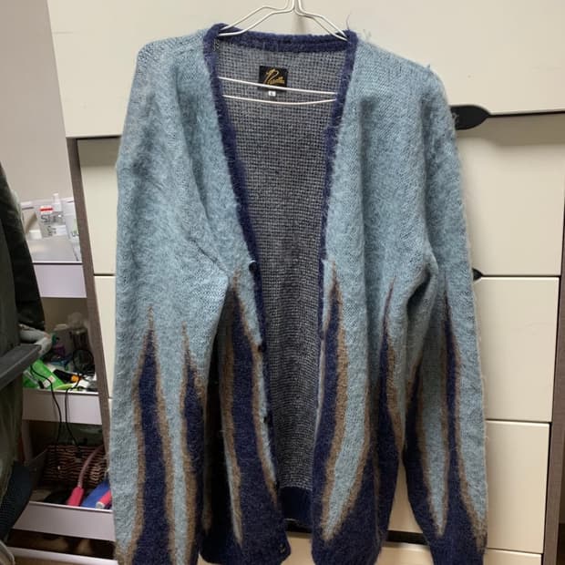 니들스 모헤어 플레임 가디건