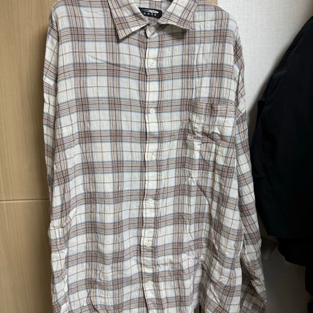 [L] DNSR 오버사이즈 체크 셔츠