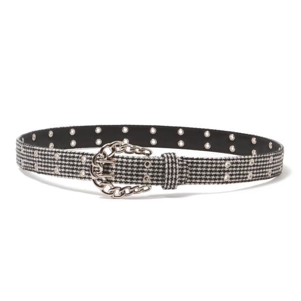 afb flannel check belt