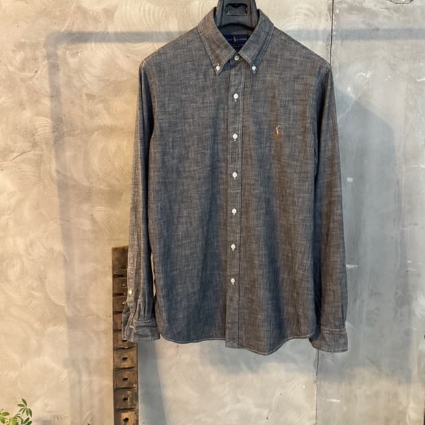 폴로 랄프로렌 리넨 버튼다운 셔츠 100