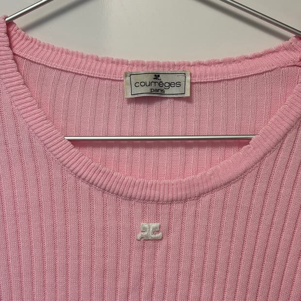 Courreges Pink Sweater 꾸레주 니트