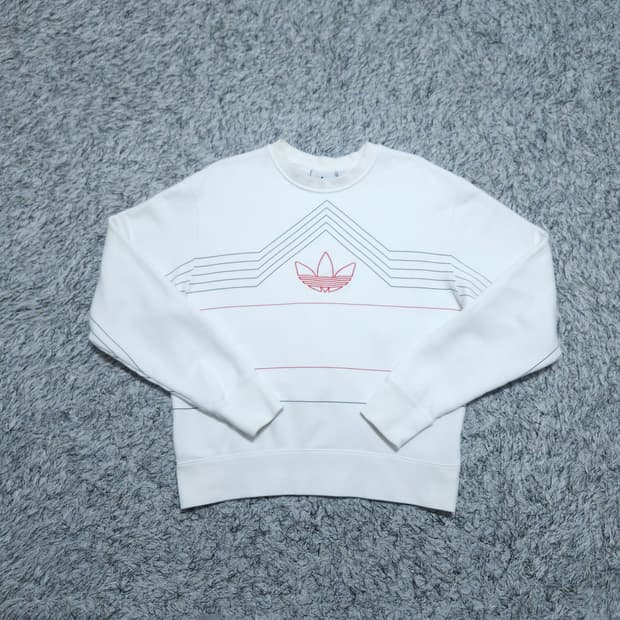 아디다스) M 여자 라이벌리 세미크롭 맨투맨 / 왕눈이샵