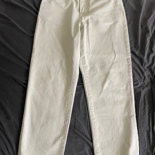  STUSSY DOUBLE DYE BIG 'OL JEAN - CREAM