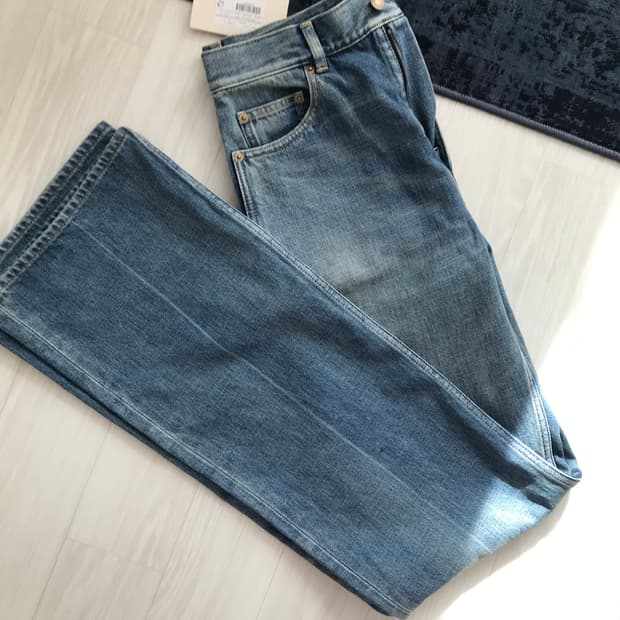 생로랑 SS25 백로고 데님