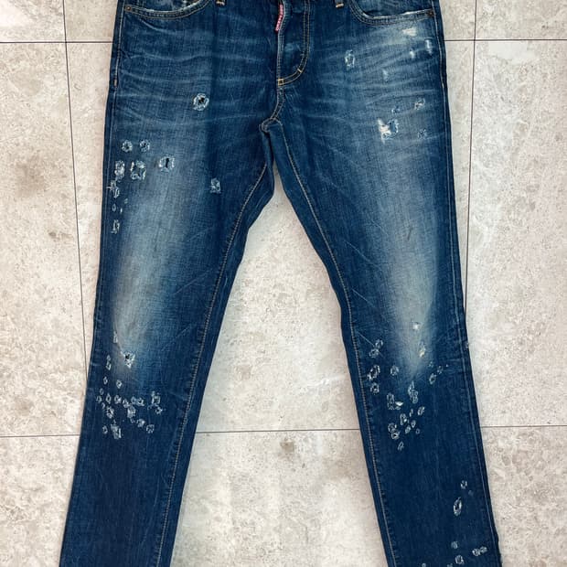 디스퀘어드2 데미지 워싱 청바지 48 정품