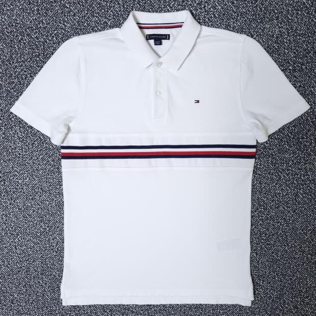 [무료배송][160]타미힐피거 키즈 피케 반팔티 카라티