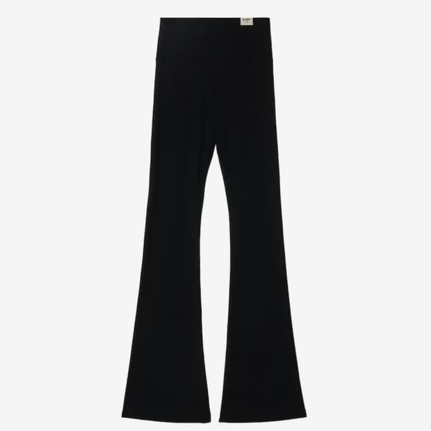 무배 글로니 G CLASSIC RIB FLARE PANTS