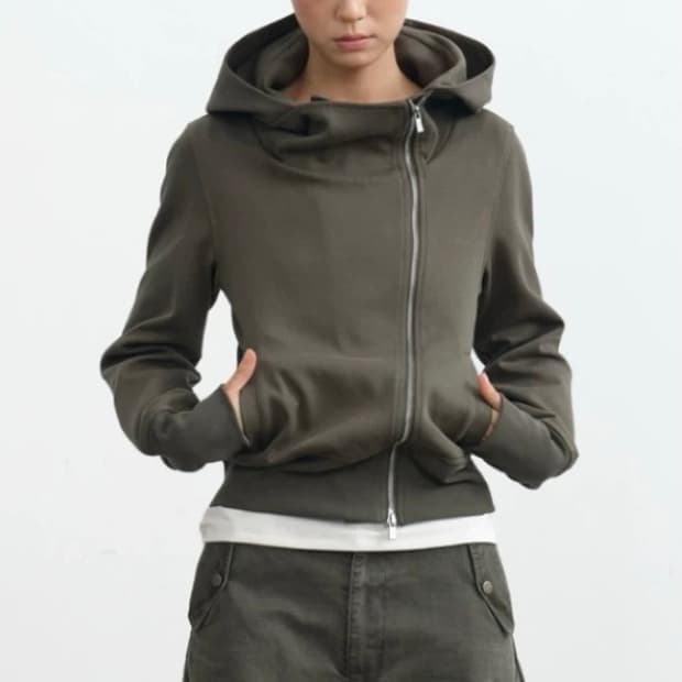 자카나 후드집업 브라운 M