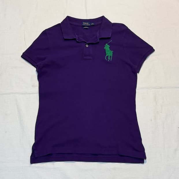 폴로 랄프로렌 빅포니 반팔 카라티 퍼플