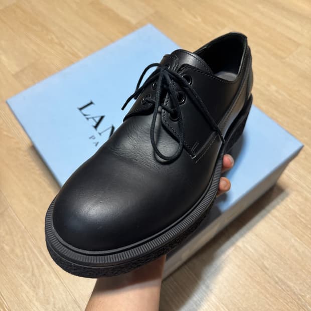 랑방 lanvin 더비 더비슈즈 블랙 UK9