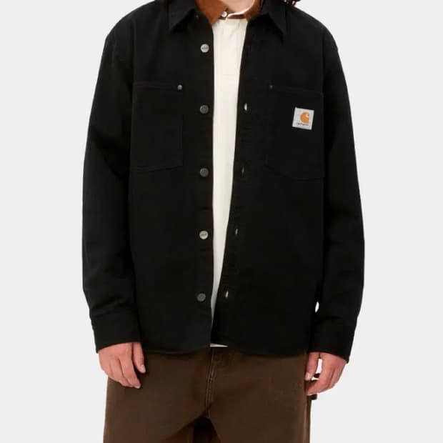칼하트 윕 더비 셔츠 자켓(블랙 린스드, XL사이즈)