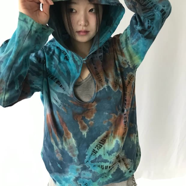 타이다이 후디 롱슬리브