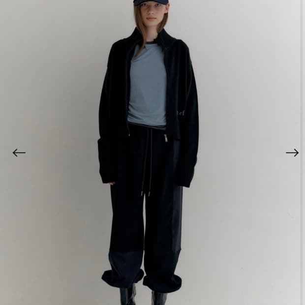 엔조블루스 니트 집업