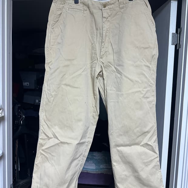 [L] 빈티지 아메리카니노 와이드 치노 팬츠 베이지