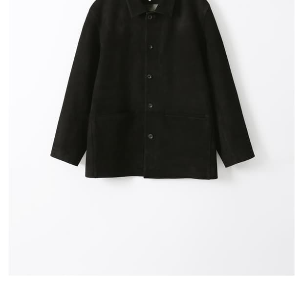 [3]우드비 고트 스웨이드 자켓 블랙