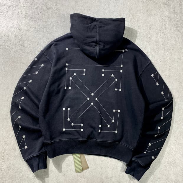 [S] Off White 오프화이트 백본 애로우 후드티