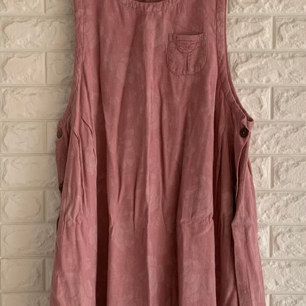 레이어드 에이프런 원피스