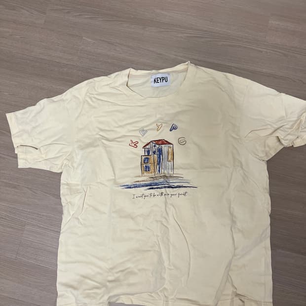 키퓨 아이보리 티셔츠