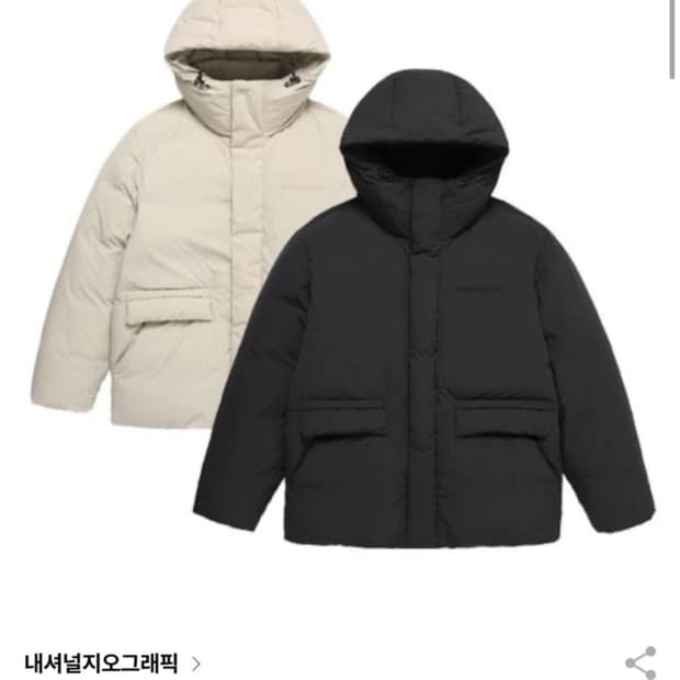 내셔널지오그래픽 패딩 M