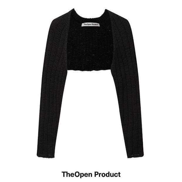 더오픈프로덕트 볼레로 니트 가디건