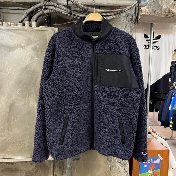 챔피온 플리스 자켓 퍼플 XL#csz2751