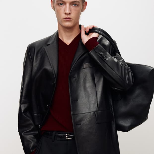 토니웩 베지터블 램 레더 블레이저